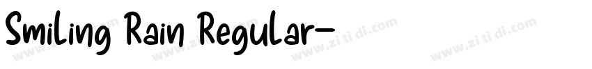 Smiling Rain Regular字体转换